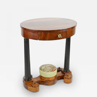 19TH CENTURY, HUNGARY, BIEDERMEIER NUTWOOD SIDE TABLE