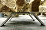 MODERN, ORGANIC, TEAK ROOT, COFFEE TABLE, GLASS PLATE, INDONESIA, 2022