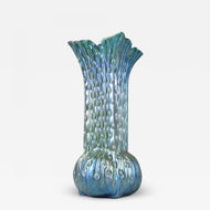 IRISCIDENT, ART NOUVEAU, GLASS, VASE, LOETZ, BOHEMIA, 1902