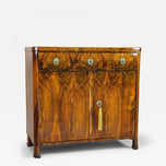 19TH CENTURY, AUSTRIA, NUTWOOD, TRUMEAU, COMMODE