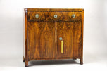 19TH CENTURY, AUSTRIA, NUTWOOD, TRUMEAU, COMMODE