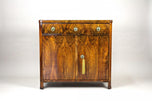 19TH CENTURY, AUSTRIA, NUTWOOD, TRUMEAU, COMMODE