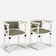ART NOUVEAU, THONET, ARMCHAIRS, JOSEF HOFFMANN, WHITE LACQUERED, 1905