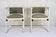 ART NOUVEAU, THONET, ARMCHAIRS, JOSEF HOFFMANN, WHITE LACQUERED, 1905