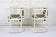 ART NOUVEAU, THONET, ARMCHAIRS, JOSEF HOFFMANN, WHITE LACQUERED, 1905