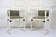 ART NOUVEAU, THONET, ARMCHAIRS, JOSEF HOFFMANN, WHITE LACQUERED, 1905