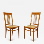 PAIR, ART NOUVEAU, BENTWOOD CHAIRS, J&J KOHN, AUSTRIA, 1910