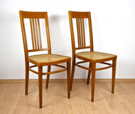 PAIR, ART NOUVEAU, BENTWOOD CHAIRS, J&J KOHN, AUSTRIA, 1910