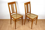 PAIR, ART NOUVEAU, BENTWOOD CHAIRS, J&J KOHN, AUSTRIA, 1910