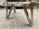 CONTEMPORARY, PETRIFIED WOOD, COFFEE TABLE, STAINLESS STEEL, 2023