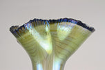 20TH CENTURY, GERMANY, IRIDESCENT GLASS VASE, SIGNED, 1982