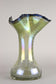 20TH CENTURY, GERMANY, IRIDESCENT GLASS VASE, SIGNED, 1982