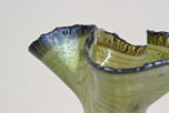 20TH CENTURY, GERMANY, IRIDESCENT GLASS VASE, SIGNED, 1982