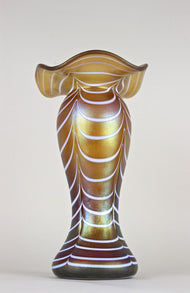 ART NOUVEAU, BOHEMIA, IRIDESCENT GLASS VASE, 1915, LOETZ WITWE