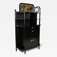 BLACK, ART NOUVEAU, DISPLAY CABINET, HOFFMANN, THONET