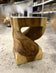 ORGANIC MODERN SUAR WOOD SIDE TABLE, STOOL, INDONESIA, 2023