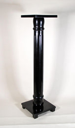 ART NOUVEAU, AUSTRIA, COLUMN PEDESTAL, EBONIZED BEECHWOOD, CIRCA 1900