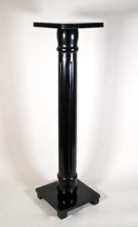 ART NOUVEAU, AUSTRIA, COLUMN PEDESTAL, EBONIZED BEECHWOOD, CIRCA 1900