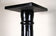 ART NOUVEAU, AUSTRIA, COLUMN PEDESTAL, EBONIZED BEECHWOOD, CIRCA 1900