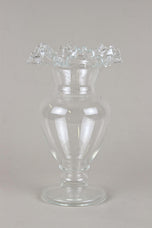 20TH CENTURY, AUSTRIA, ART NOUVEAU, FRILLY GLASS VASE, CIRCA 1910