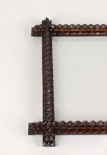 19TH CENTURY, AUSTRIA, TRAMP ART, PHOTO FRAME, ORIGINAL GLASS