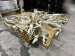 BLEECHED TEAK ROOT SOFA, COFFEE TABLE, INDONESIA, 2022