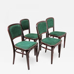ART NOUVEAU, THONET CHAIRS, AUSTRIA, SET OF FOUR, CIRCA 1910