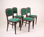 ART NOUVEAU, THONET CHAIRS, AUSTRIA, SET OF FOUR, CIRCA 1910