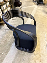 CONTEMPORARY, MODERN, BLACK BAMBOO BENTWOOD ARMCHAIR