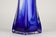 MURANO GLASS, ITALY, BLUE CLEAR, GLASS VASE, LATE MID CENTURY