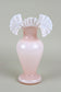 20TH CENTURY, ART NOUVEAU, PINK, FRILLY, GLASS VASE, AUSTRIA, CIRCA 1900