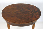 OVAL, 19TH CENTURY, NUTWOOD SIDE TABLE, AUSTRIA, CIRCA 1830