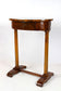 OVAL, 19TH CENTURY, NUTWOOD SIDE TABLE, AUSTRIA, CIRCA 1830