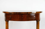 OVAL, 19TH CENTURY, NUTWOOD SIDE TABLE, AUSTRIA, CIRCA 1830