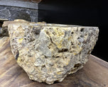 Petrified Wood Sink, Top Quality, Beige, Brown, Yellow Tones
