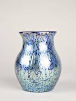 LOETZ WITWE, ART NOUVEAU, GLASS VASE, COBALT, PAPILLON, BOHEMIA, CIRCA 1903