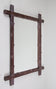 RUSTIC, WOODEN, BLACK FOREST, WALL MIRROR, AUSTRIA, CIRCA 1900