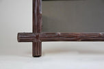 RUSTIC, WOODEN, BLACK FOREST, WALL MIRROR, AUSTRIA, CIRCA 1900
