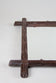 RUSTIC, WOODEN, BLACK FOREST, WALL MIRROR, AUSTRIA, CIRCA 1900