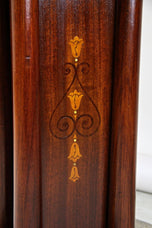 ART NOUVEAU, MAHOGANY, GAMING TABLE, HAMMERED BRASS, AUSTRIA, CIRCA 1910