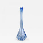 20TH CENTURY, ITALY, LIGHT BLUE MURANO GLASS VASE, 1970