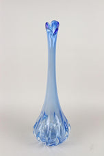 20TH CENTURY, ITALY, LIGHT BLUE MURANO GLASS VASE, 1970
