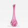 PINK LONG NECK MURANO GLASS VASE, 20TH CENTURY, ITALY, CIRCA 1970