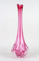 PINK LONG NECK MURANO GLASS VASE, 20TH CENTURY, ITALY, CIRCA 1970
