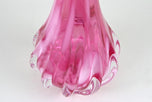 PINK LONG NECK MURANO GLASS VASE, 20TH CENTURY, ITALY, CIRCA 1970