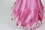 PINK LONG NECK MURANO GLASS VASE, 20TH CENTURY, ITALY, CIRCA 1970
