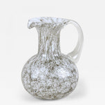 MID CENTURY, ITALY, MURANO GLASS VASE, GLASS JUG, BUBBLES, CIRCA 1960
