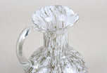 MID CENTURY, ITALY, MURANO GLASS VASE, GLASS JUG, BUBBLES, CIRCA 1960
