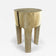 RUSTIC, HANDCARVED, TEAK WOOD, SIDE TABLE, STOOL, BLEACHED, IDN, 2024