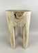 RUSTIC, HANDCARVED, TEAK WOOD, SIDE TABLE, STOOL, BLEACHED, IDN, 2024